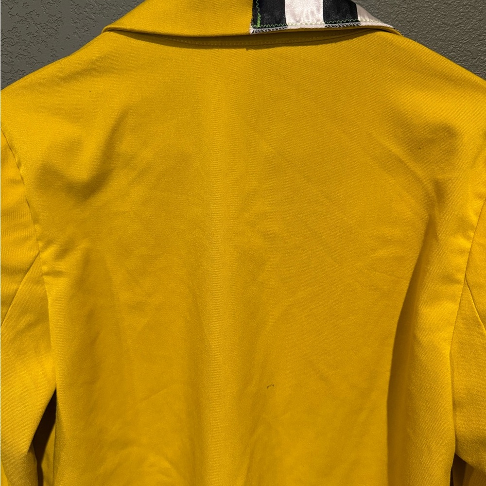 H&M Yellow Blazer with Striped Collar - Picture 4 of 5